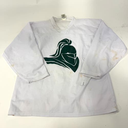 Used White Spartans Practice Jersey | Medium | AB168