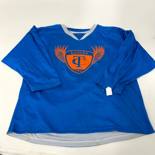 Used Royal and White Reversible TC Eagles Practice Jersey | Medium/Large | AB167