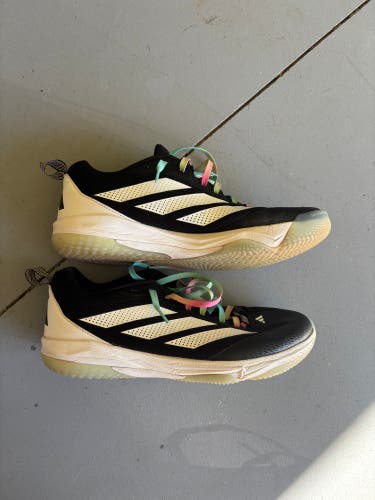 Black Men's Size M 12.5 (W 13.5) Adult Adidas Adizero Shoes (Used)