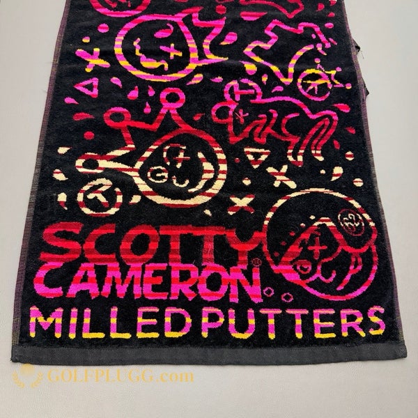 Scotty Cameron Milled Putters Golf Towel Black/Pink(3702)