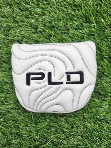 PING PLD WHITE MALLET PUTTER HEADCOVER VERYGOOD