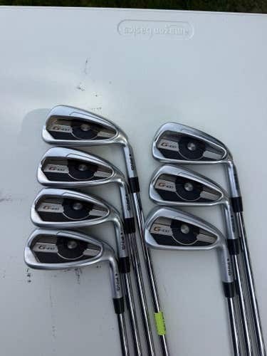 Ping G400 Iron Set 4-PW Black Dot AWT 2.0 Stiff Flex +1/4" NICE