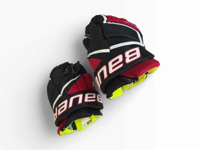 Bauer Vapor 3X Pro Hockey Gloves Junior 10 Inch Black Red