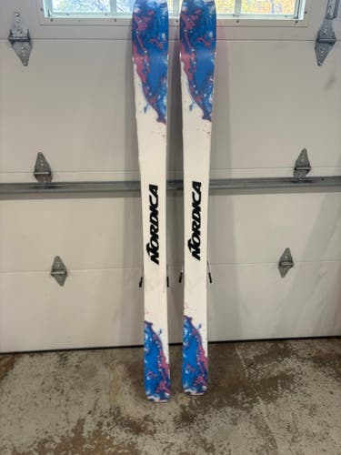 Men's 2024 Powder 186 cm Nordica Unleashed 108 Skis With Bindings Max Din 15 (Used)