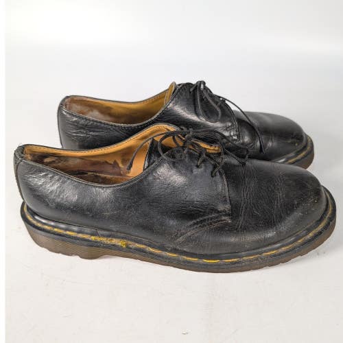 Dr. Martens 1461 Vintage Made in England Black Leather 3-Eye Oxford Shoes SZ 7