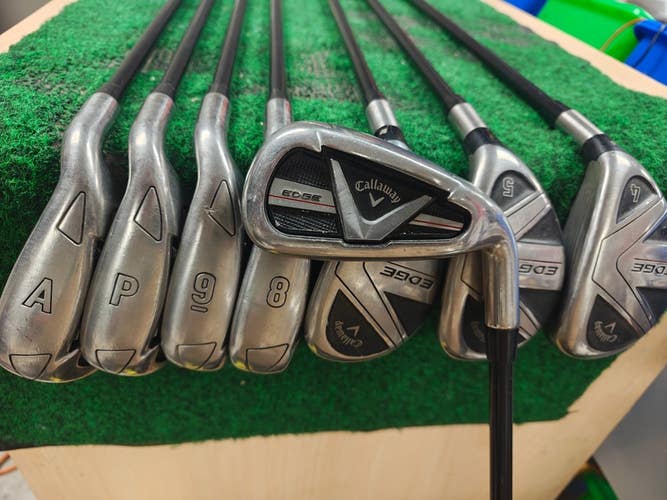 Callaway Edge Hybrid/Iron Set 4H,5H,6H-PW,AW Graphite Shaft Regular Flex