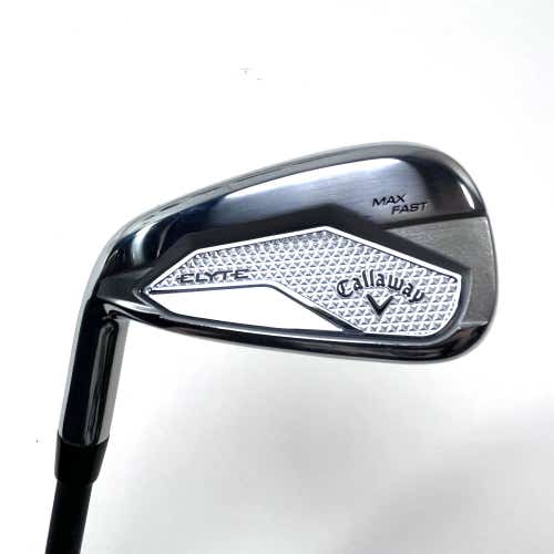 LEFTY Callaway Elyte Max Fast 7 Iron Mitsubishi Vanquish 4 R2 40g Senior LH