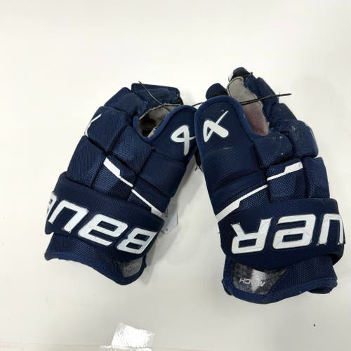 Used Navy Bauer Supreme Mach Gloves | 13" | AB159