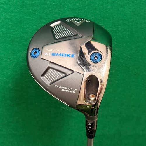 Callaway Paradym Ai Smoke TI 340 11.5 Mini Driver Denali Blue 50g Regular w/HC