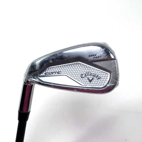 LEFTY Callaway Elyte Max Fast 7 Iron Mitsubishi Vanquish 4 R2 40g Senior LH NEW