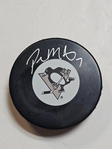 PAUL MARTIN Signed Pittsburgh Penguins AUTOGRAPHED NHL Hockey Puck