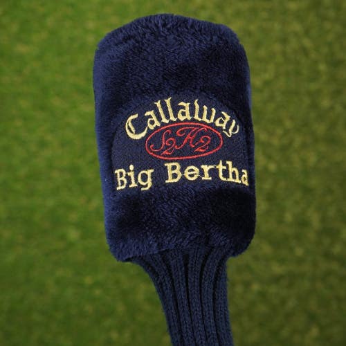 Vintage Callaway Big Bertha S2H2 Driver Headcover Sock ~ Navy / Gold / Red