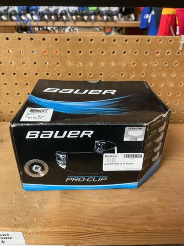 Bauer Pro-Clip Visor Medium SR Straight Clear