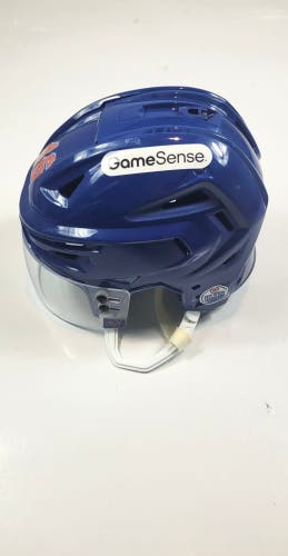 Edmonton Oilers Bauer Re-Akt 150 Helmet Pro Stock (Used)