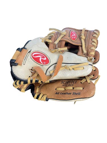 Used Rawlings SC105TCI BB/SB Glove RH Throw Brown 10 1/2" 11735-S000371522