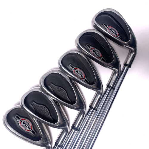 Callaway Big Bertha 2002 Iron Set 5-PW Uniflex Steel Mens RH Midsize Grips