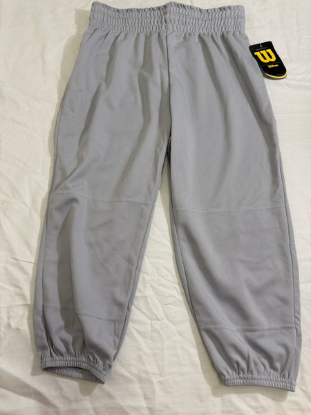 Gray Unisex Large Youth Wilson Game Pants (New)