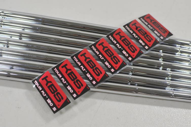 KBS Chrome Tour FLT 120 Stiff 4-PW Iron Shaft Set Steel .355 #227460
