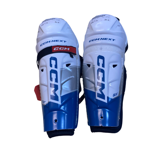 Used CCM CCM NEXT Senior Shin Guards White 11" 11706-S000390565