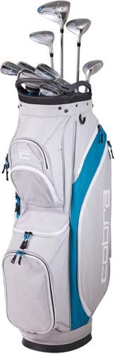 Cobra FLY-XL Complete Set (12pc LADIES, Silver/Blue) XL2 2024 NEW