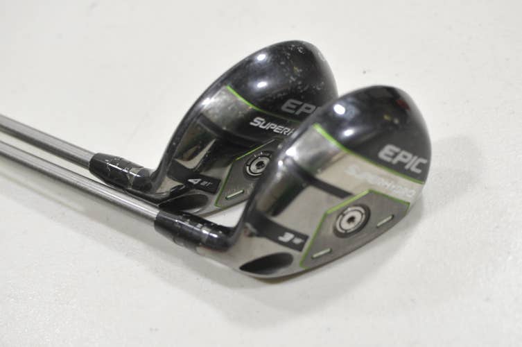 Callaway Epic Super 3-18 and 4-21 Hybrid Set Regular RH 75g #230714