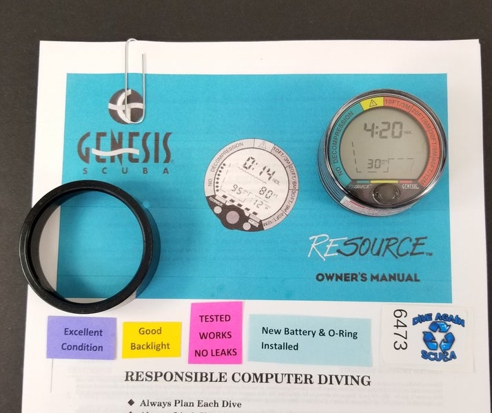 Genesis Sherwood Resource Puck Scuba Dive Diving Computer Module The Source 6473