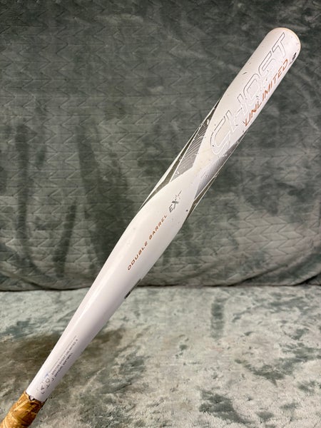 White 2023 Easton Ghost Unlimited Composite Bat (-9) Composite 24 oz 33" (Used)