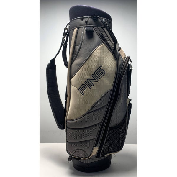 Ping Frontier Cart Bag Beige 7-Way Divide Single Strap Golf Bag