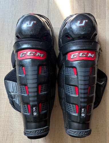 Senior CCM U+ Crazy Light 16" Shin Pads (Used)
