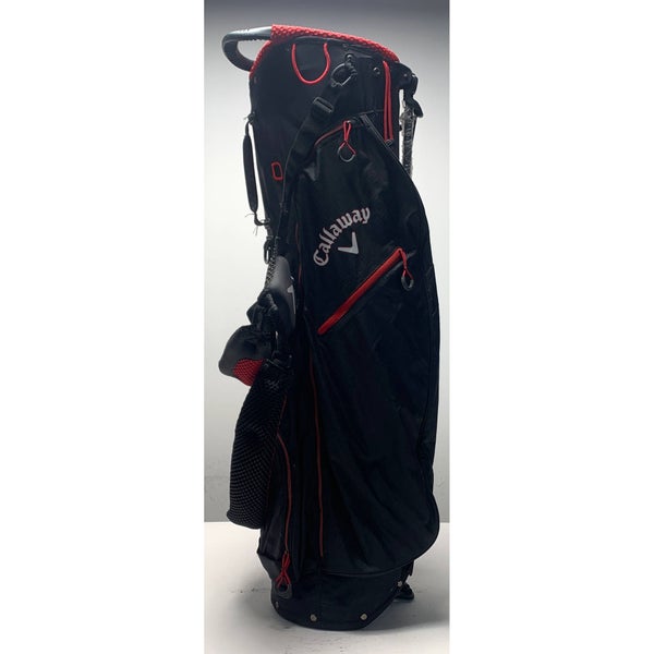 Callaway Hyperlite Zero Stand Bag Black 4-Way Divide Dual Strap Golf Bag