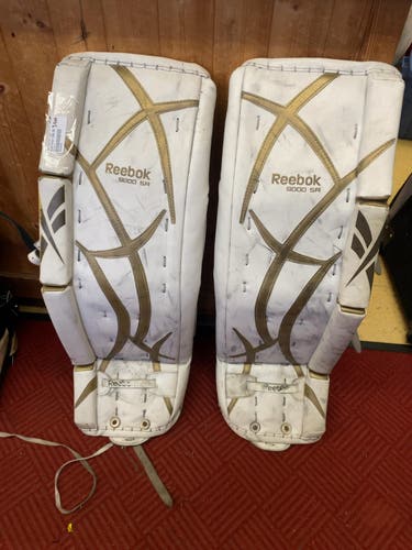 Reebok 9000 SR Lefevre Goalie Leg Pads 34+1
