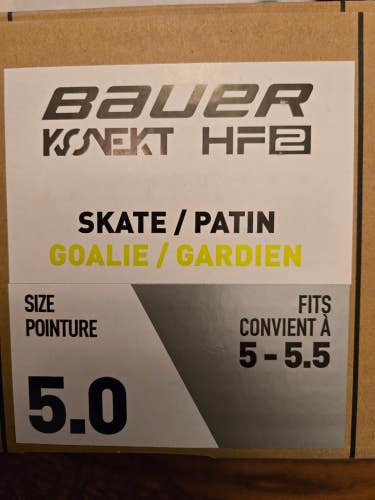 2022 Bauer Konekt HF2 Hockey Goalie Skates Regular Width Size 5 (Used)