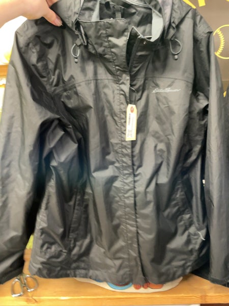 Eddie Bauer Rain Jacket Women's Size L Black