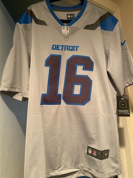 Jared Goff Gray Small Men's Nike Jersey (New)