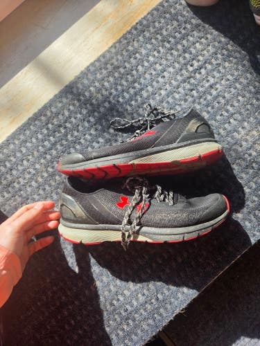 Black Men's Size M 8.0 (W 9.0) Adult Under Armour HOVR Phantom Shoes (Used)