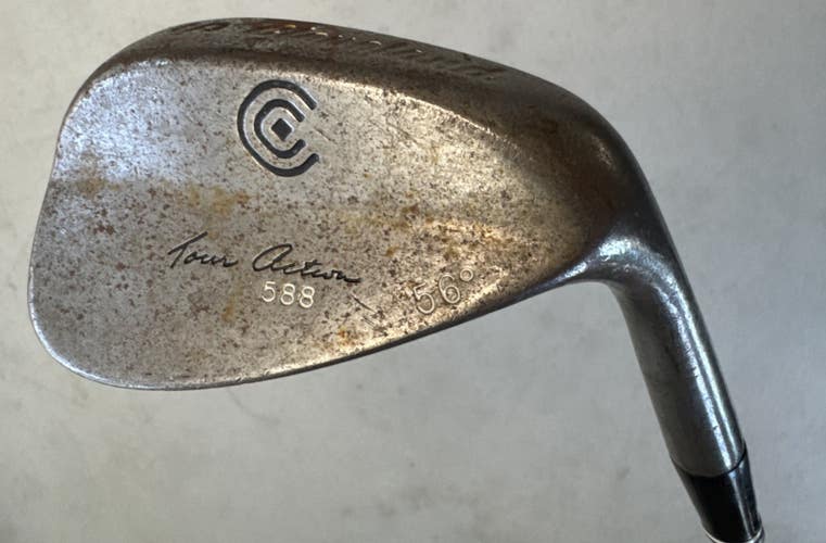 Vintage Tour Issue Cleveland 588 Raw 56° Sand Wedge, RC Stamp, U-Groove, RH Steel