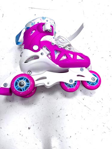 Used Chicago ADJUSTABLE 1-4 Child Roller Quad Skates White Adjustable 11860-S000318135