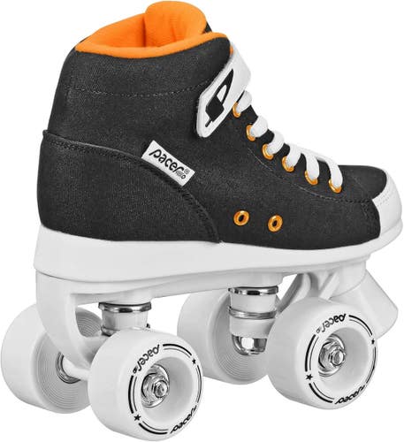 New Pacer Scout ZTX Quad Roller Skates Black Youth Size 3 11735-RLDP36503