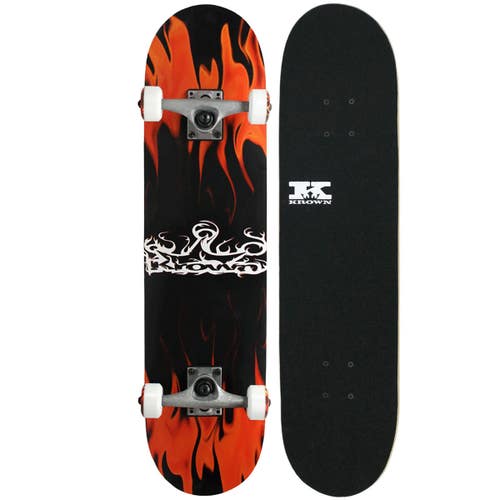 New Krown Rookie Complete Skateboard Red Flame 11735-KSSKRRC-26