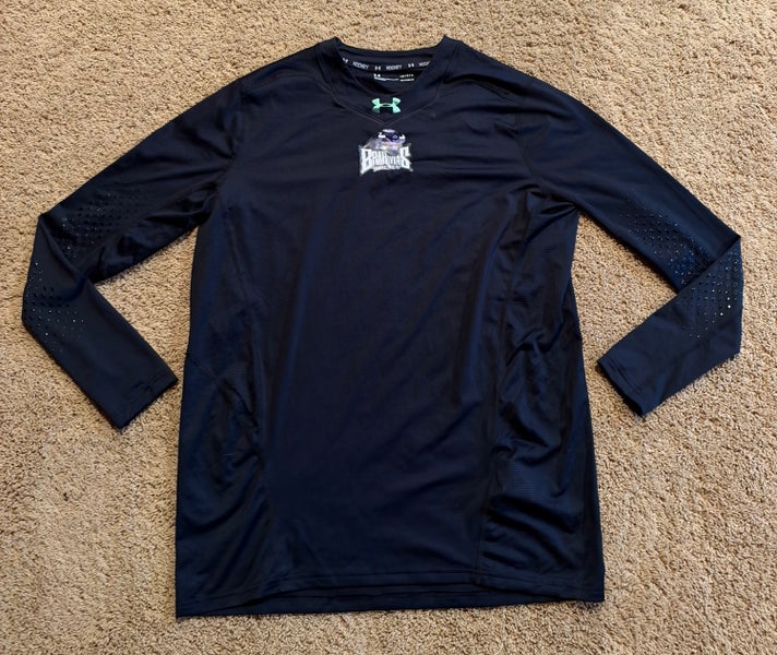 Under Armour Lone Star Brahmas Hockey Compression Shirt – Men’s Large – Black