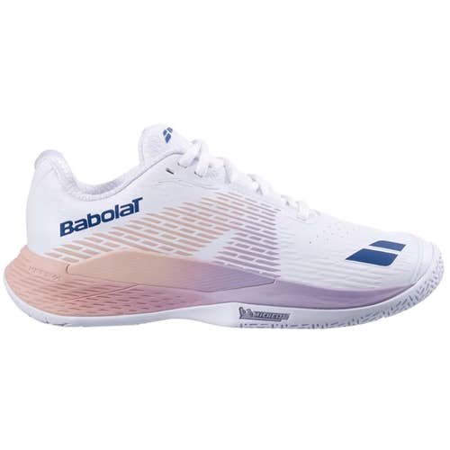 Babolat Women's Propulse Storm All Court Tennis Shoes, White/Sunset