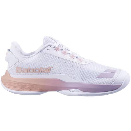 Babolat Women's Jet Tere 2 Premium All Court Tennis Shoes, White/SunSet
