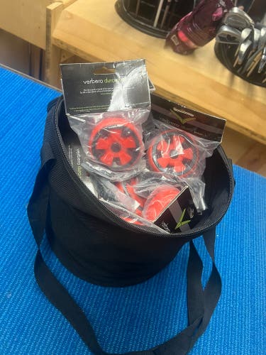 (30) NEW Verbero Duro pucks with puck bag